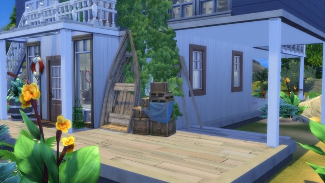 Sims 4 Beach house by SundaySims at Sims Artists