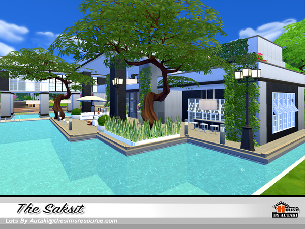 Sims 4 The Saksit house by autaki at TSR
