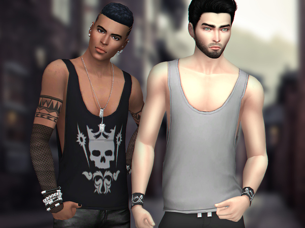 Sims 4 Hey Summer male top by WistfulCastle at TSR