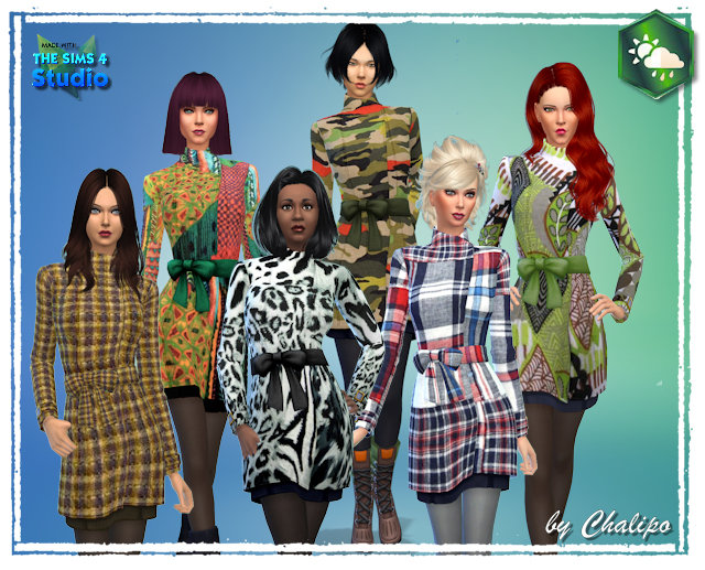 Sims 4 Seasons coat by Chalipo at All 4 Sims