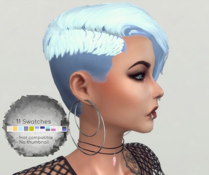 Sims 4 Cora Hairstyle Converted by PlayersWonderland at PW’s Creations