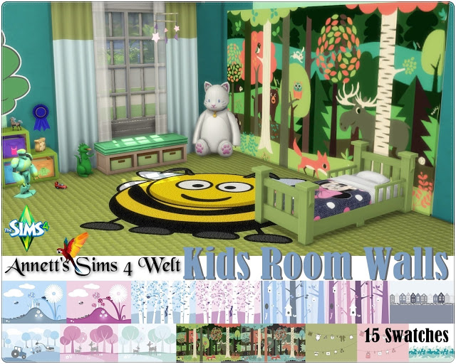 Sims 4 Kids Room Walls at Annett’s Sims 4 Welt