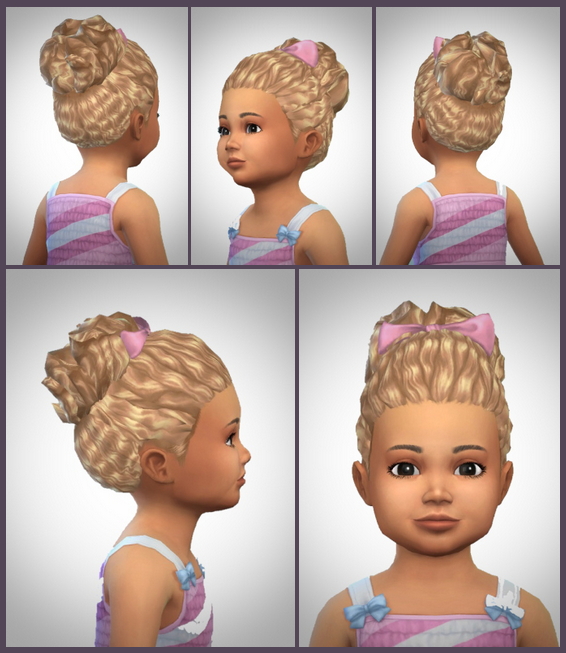 Sims 4 Toddler MidWavy Ponytail at Birksches Sims Blog