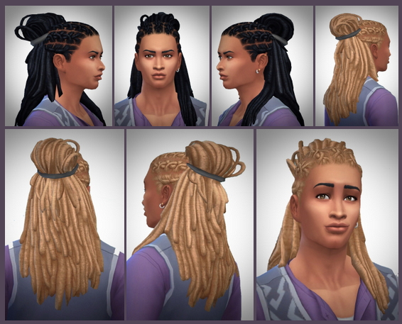 Sims 4 HalfBound Dreads male at Birksches Sims Blog