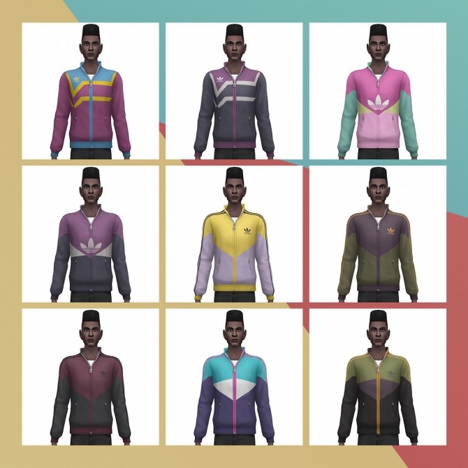 Sims 4 Jacket Athletic Vintage at Busted Pixels