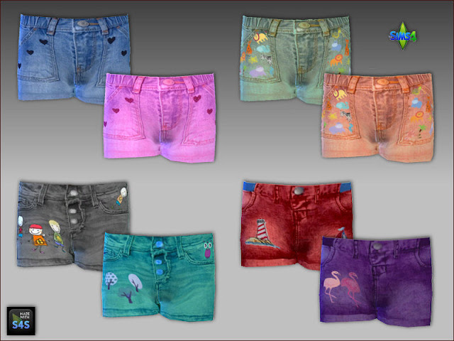 Sims 4 Summer clothing for toddlers by Mabra at Arte Della Vita