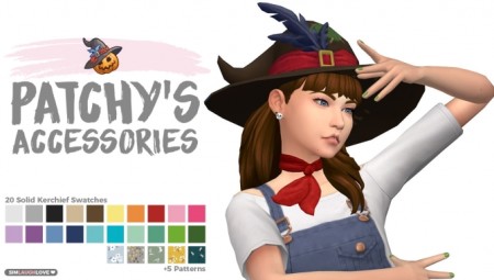 Patchy’s Accessories Hat & Kerchief at SimLaughLove