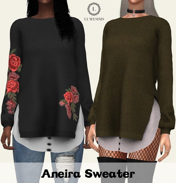 Sims 4 Aneira Sweater at Lumy Sims