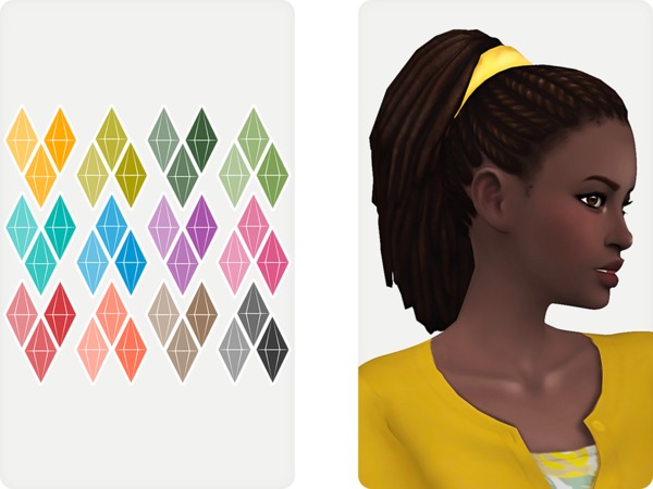 Sims 4 Calpurnia Hair by Nords at TSR