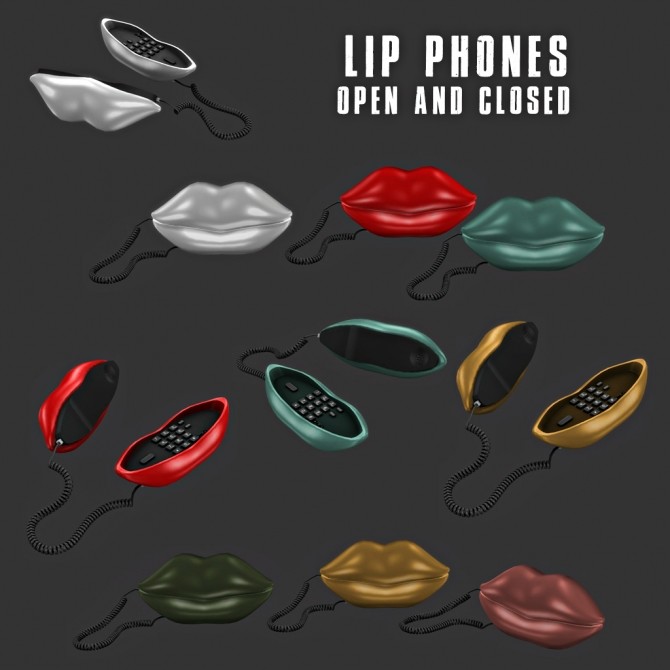 Sims 4 Lip Phones (P) at Leo Sims
