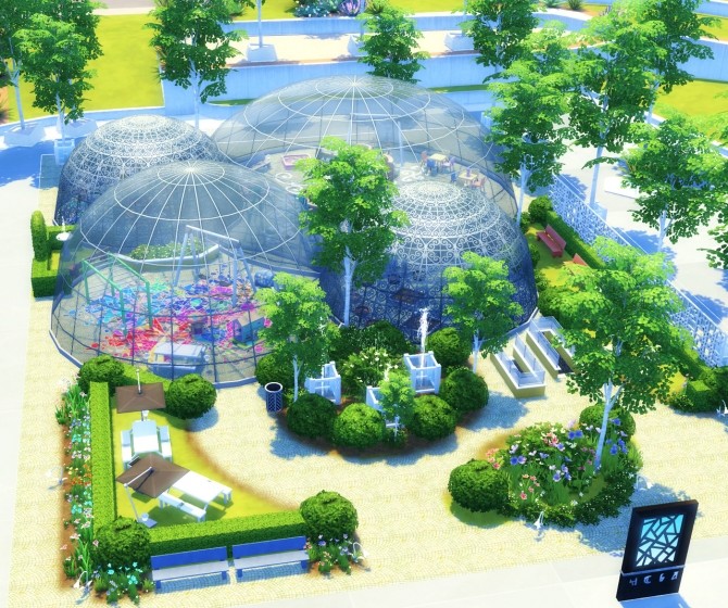 Sims 4 GLASS DOME PARK at BERESIMS