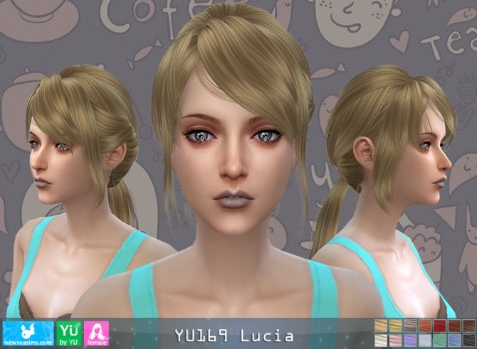 Sims 4 YU169 Lucia hair (P) at Newsea Sims 4