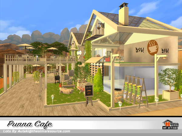 Sims 4 Punna Cafe by autaki at TSR