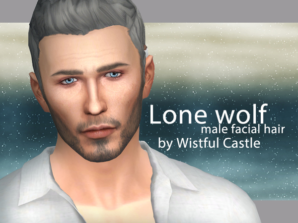 Sims 4 Lone wolf beard by WistfulCastle at TSR
