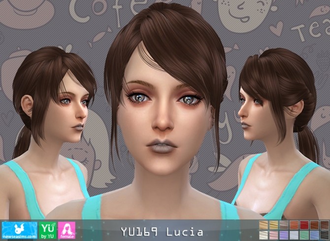 Sims 4 YU169 Lucia hair (P) at Newsea Sims 4