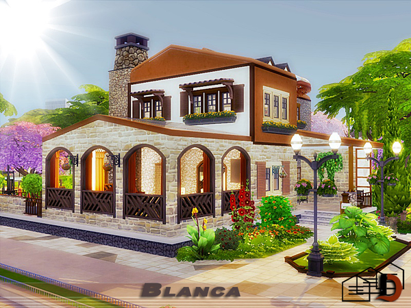 Sims 4 Blanca house by Danuta720 at TSR