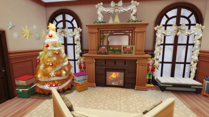 Sims 4 Merry Xmas in July! base game home at BERESIMS