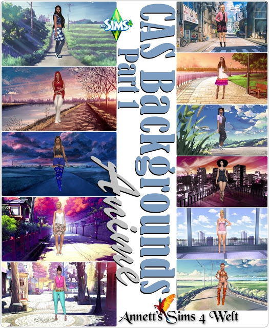 Sims 4 CAS Backgrounds Anime Part 1 at Annett’s Sims 4 Welt
