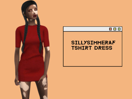 Pajama Tshirt Dress by SillySimmerAf at TSR
