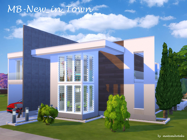 Sims 4 MB New in Town house by matomibotaki at TSR