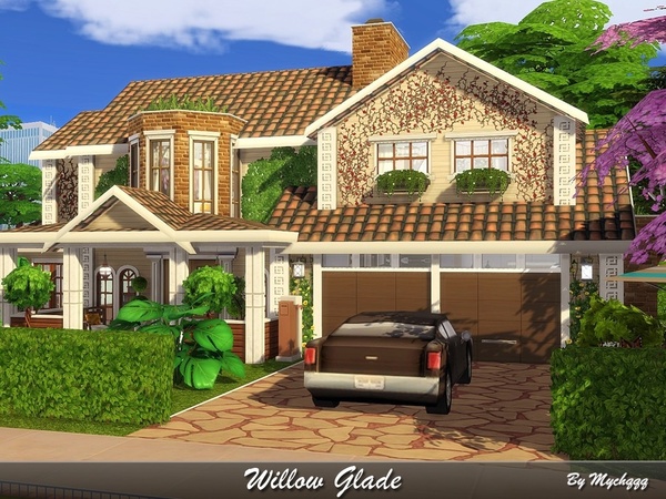 Sims 4 Willow Glade house by MychQQQ at TSR