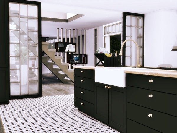 Sims 4 Dalia modern home by marychabb at TSR
