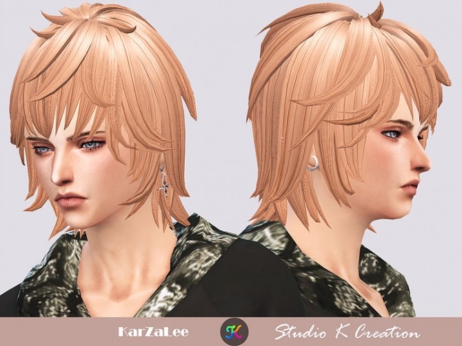 Sims 4 Animate hair 95 Zen at Studio K Creation