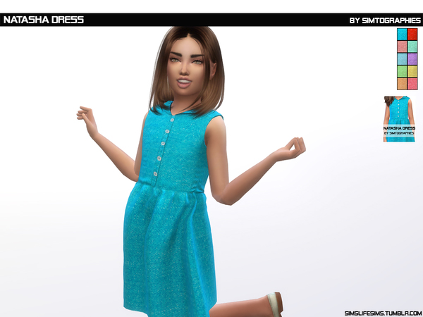Sims 4 Natasha Dress by simtographies at TSR