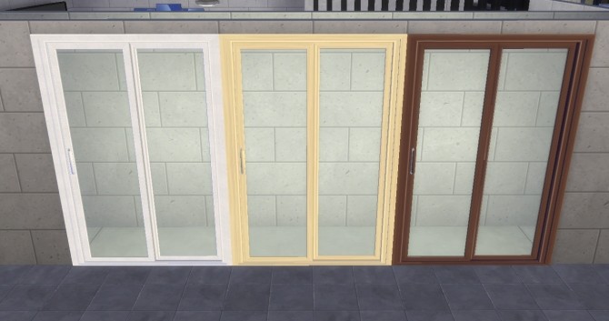 Sims 4 Sliding Door Recolored by AshenSeaced at TSR