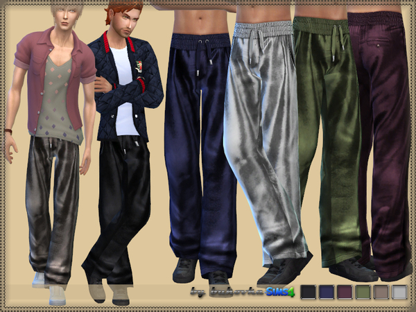 Sims 4 Pants Satin by bukovka at TSR