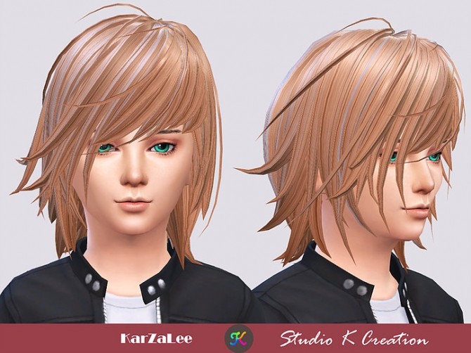 Sims 4 Animate hair 89 Hiromi for child at Studio K Creation