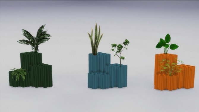 Sims 4 Nuage vases at Meinkatz Creations