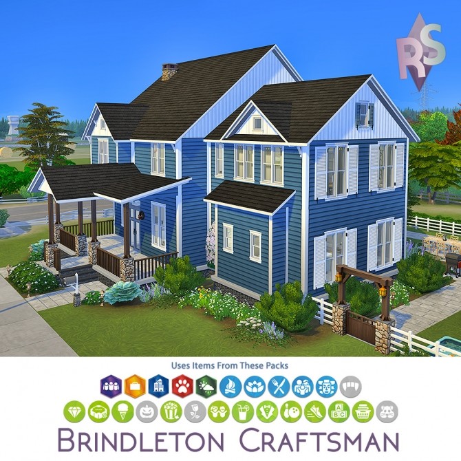 Sims 4 Brindleton craftsman at RENORASIMS