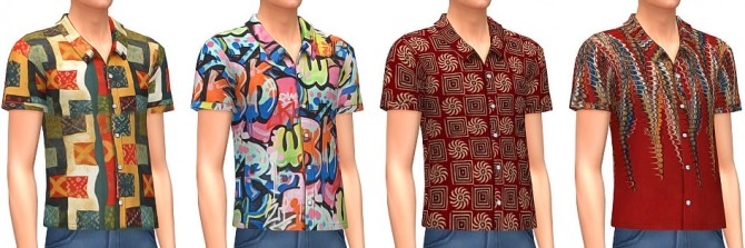 Sims 4 Printed Shirts at Marvin Sims
