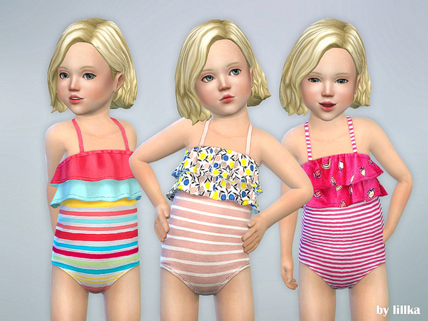 Sims 4 Toddler Swimsuit P03 by lillka at TSR