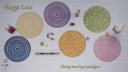LEA rugs for nursery by Guardgian at Khany Sims