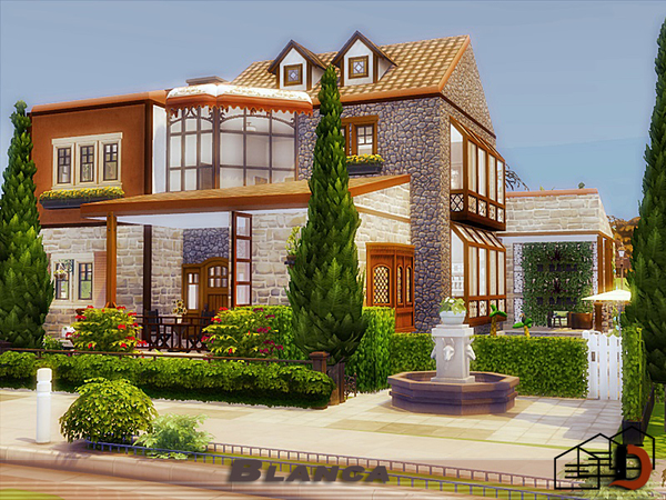 Sims 4 Blanca house by Danuta720 at TSR
