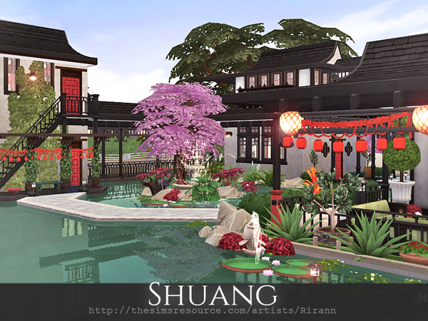 Sims 4 Shuang home by Rirann at TSR