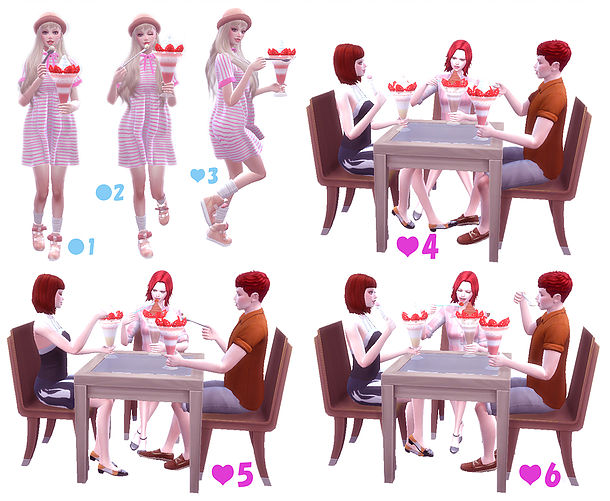 Sims 4 WithFriends Pose (Parfait) at A luckyday