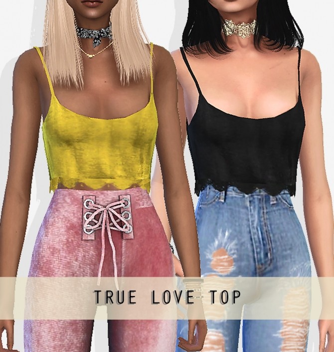Sims 4 TRUE LOVE TOP at Grafity cc