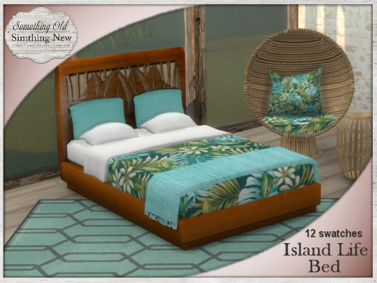 Sims 4 Island Life Bed Recolors at Simthing New