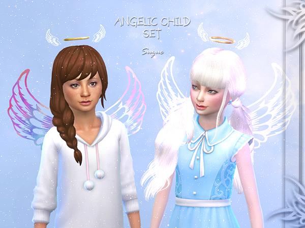 Sims 4 Angelic Child Set by Suzue at TSR
