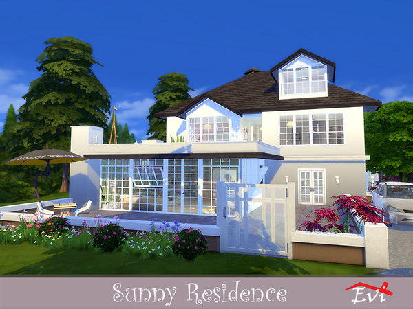 Sims 4 Sunny Residence by evi at TSR