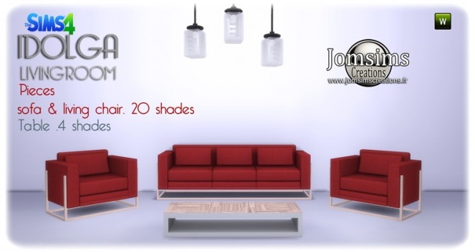 Sims 4 IDOLGA living room at Jomsims Creations