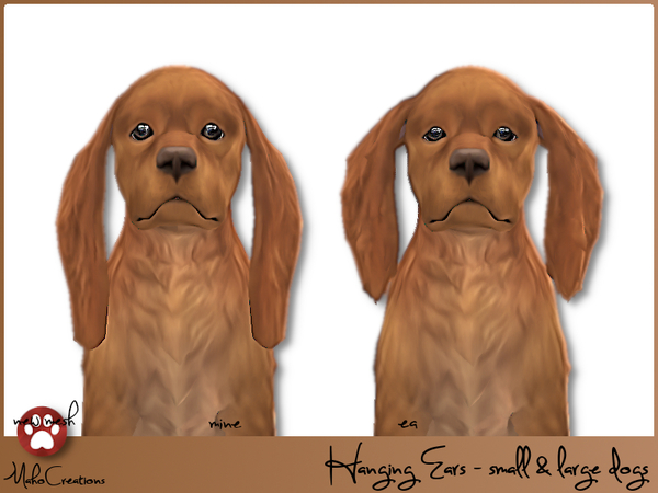 Sims 4 Hanging Ears Dogs by MahoCreations at TSR