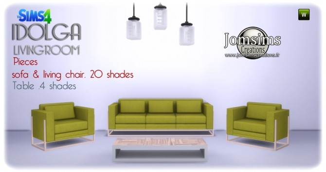 Sims 4 IDOLGA living room at Jomsims Creations