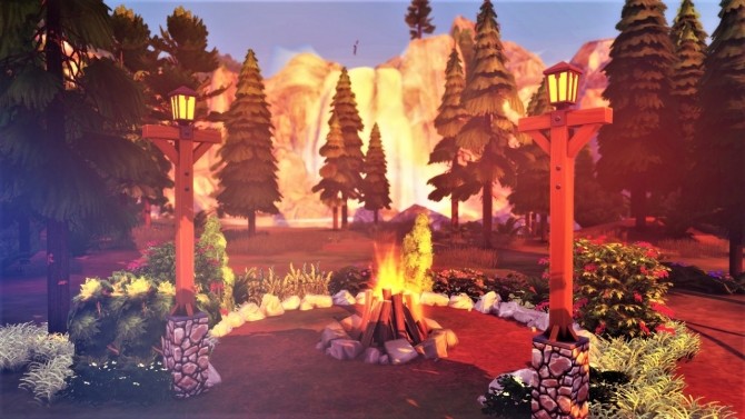 Sims 4 Family Rustic CAMP at Agathea k