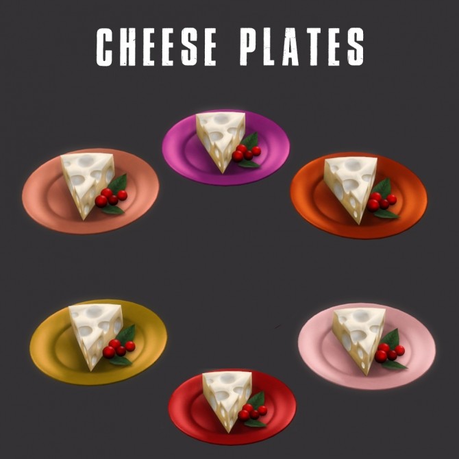 Sims 4 Cheese Plates at Leo Sims