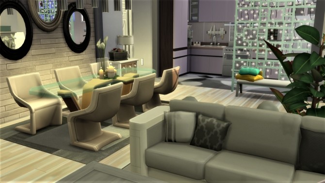 Sims 4 Begie/White Combo Living at Agathea k