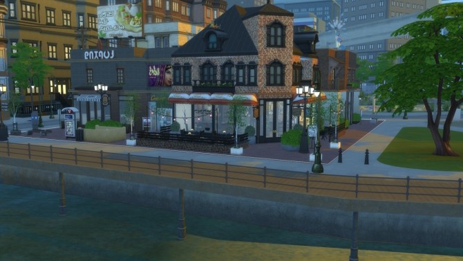 Sims 4 Bayview Cafe at ShojoAngel